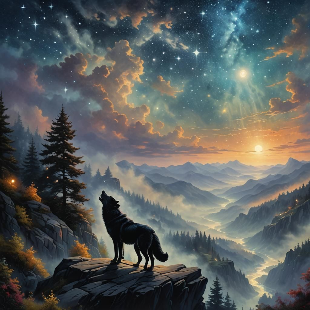 Wolf howling