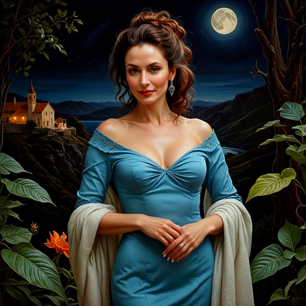 Charismatic Lady in Elegant Fashion