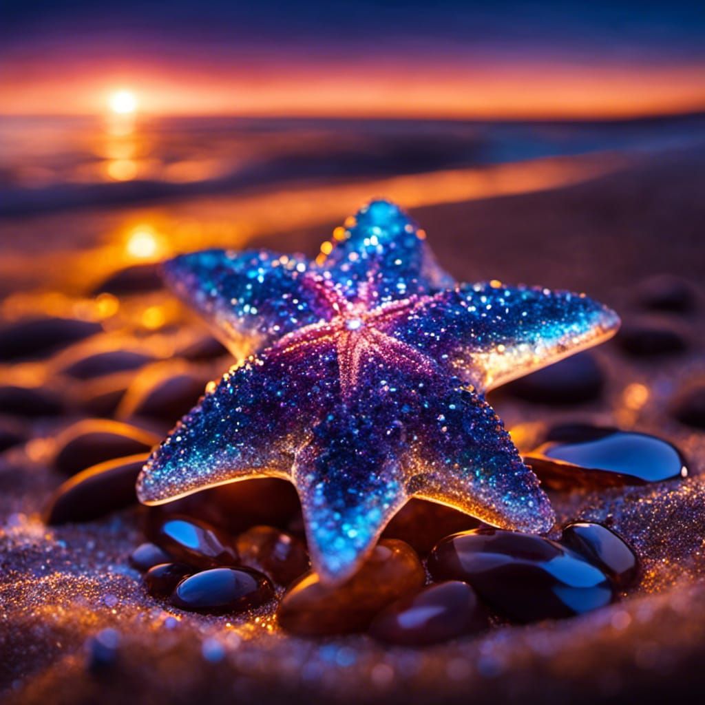 Starfish on a beach false