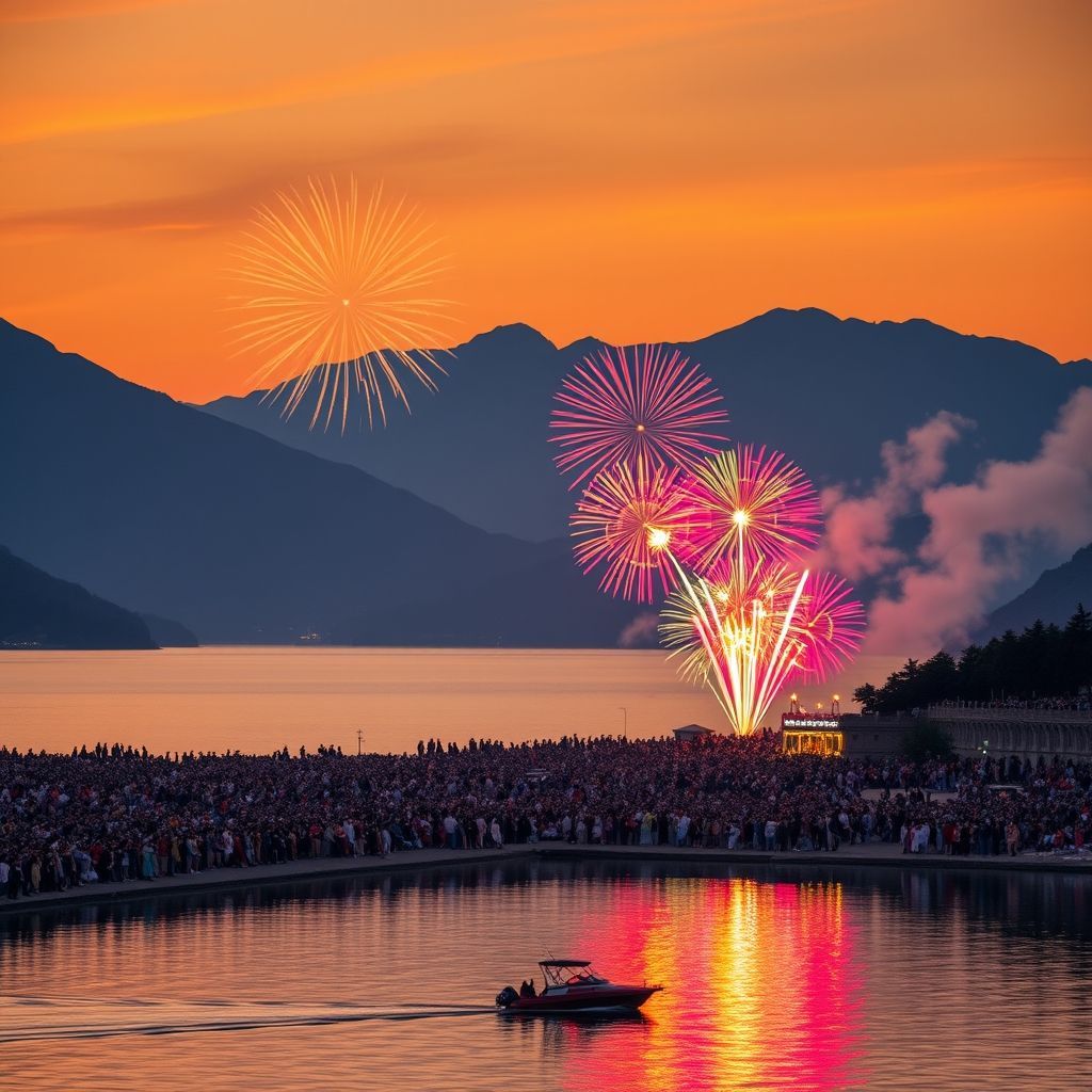 vibrant colours of red, orange, yellow, green, blue, and pur...