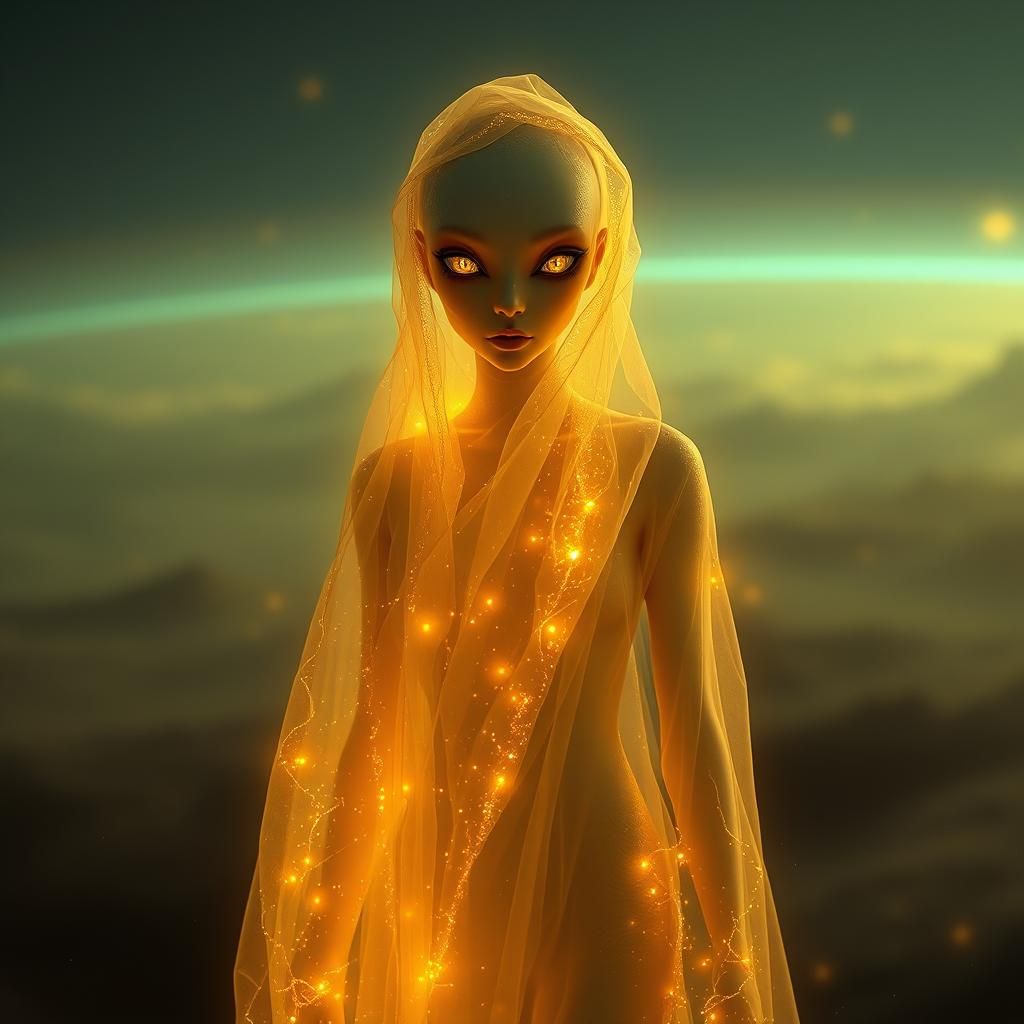 Portrait of an alien.  by @Belnaeth