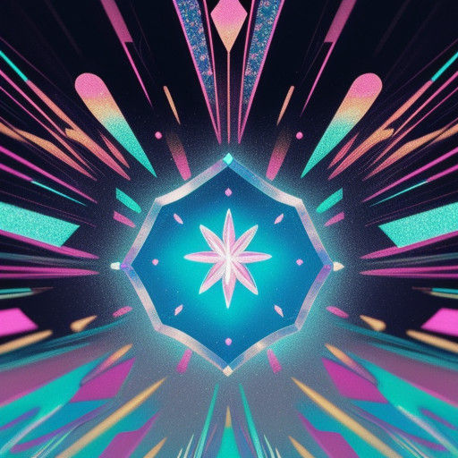 Synthwave Orchid Blooms in Neon Reflections