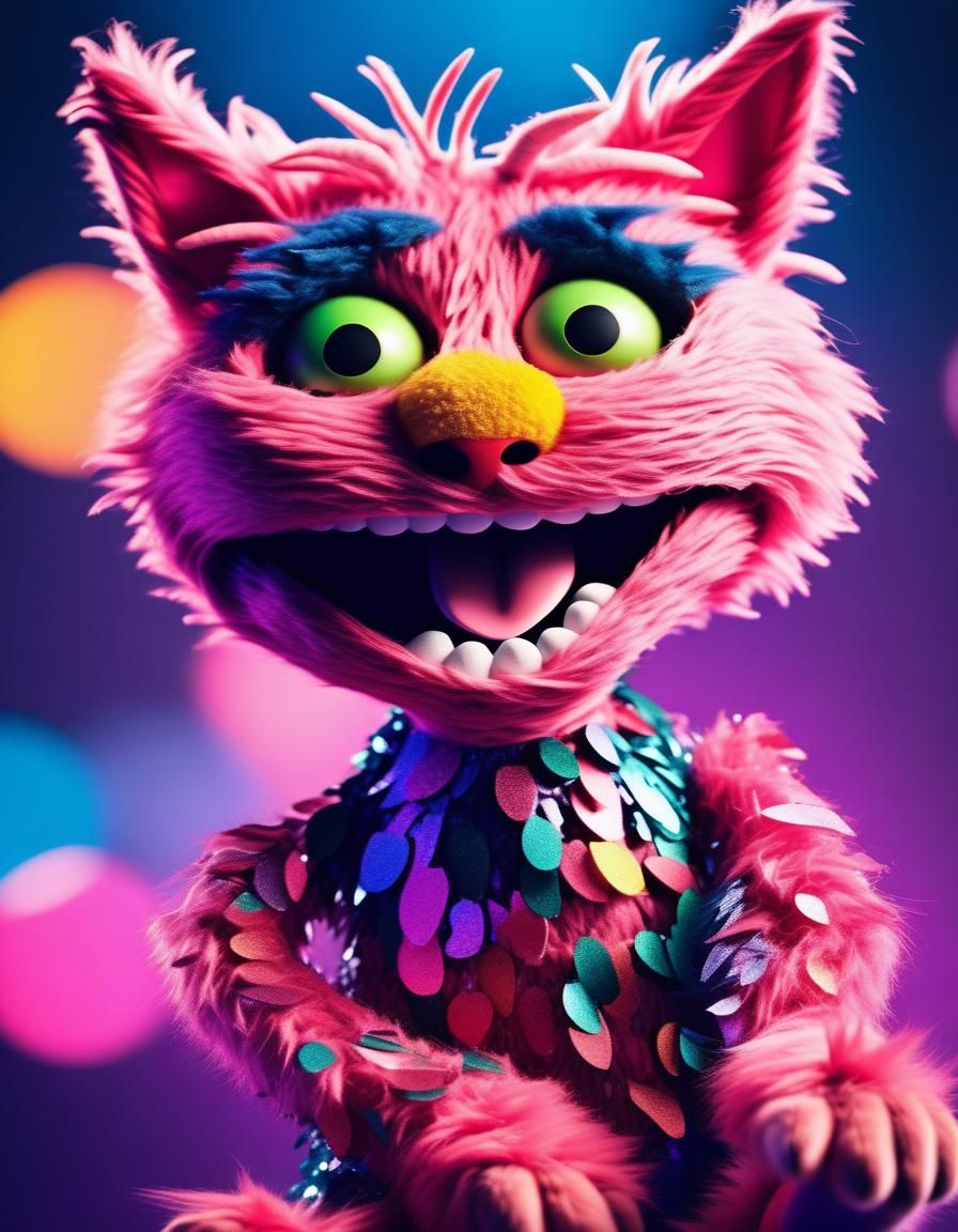 Muppet cat (5) - AI Generated Artwork - NightCafe Creator