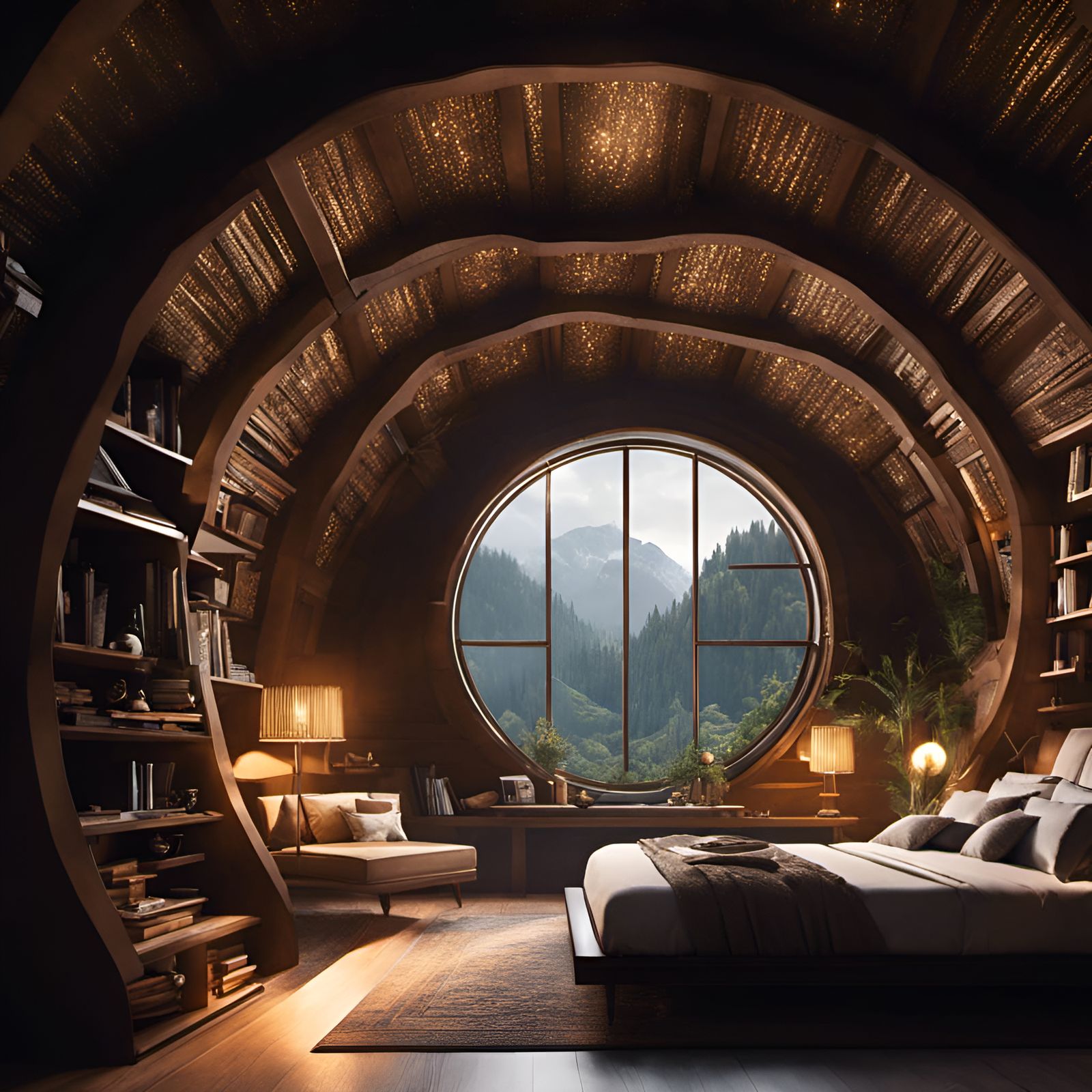 Cozy Cavern Bedroom   by @Frizzle - Master of Paper