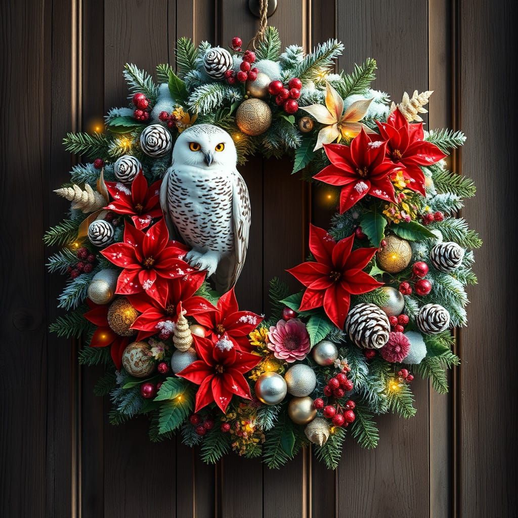 Seasonal wreath   by @Neverland