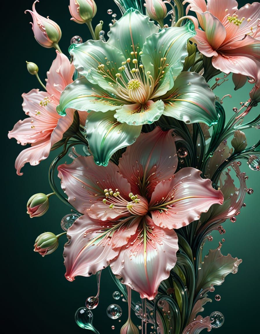 Flowing Flowers  by @MelanieL