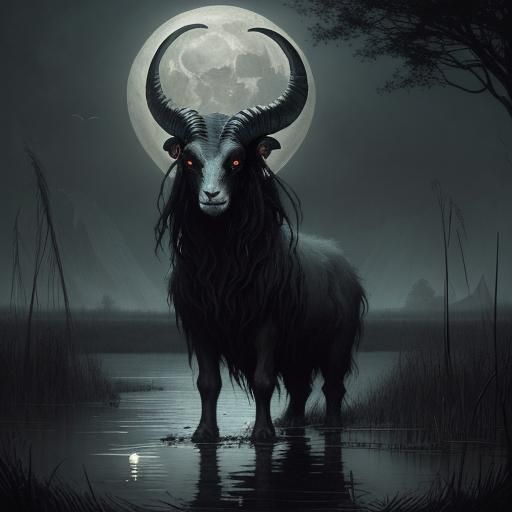 Evil ram - AI Generated Artwork - NightCafe Creator