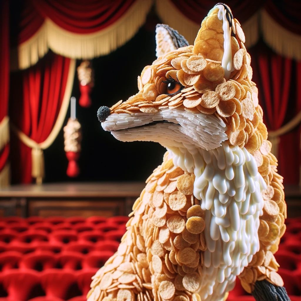 It's not every day you see a cornflakes fox