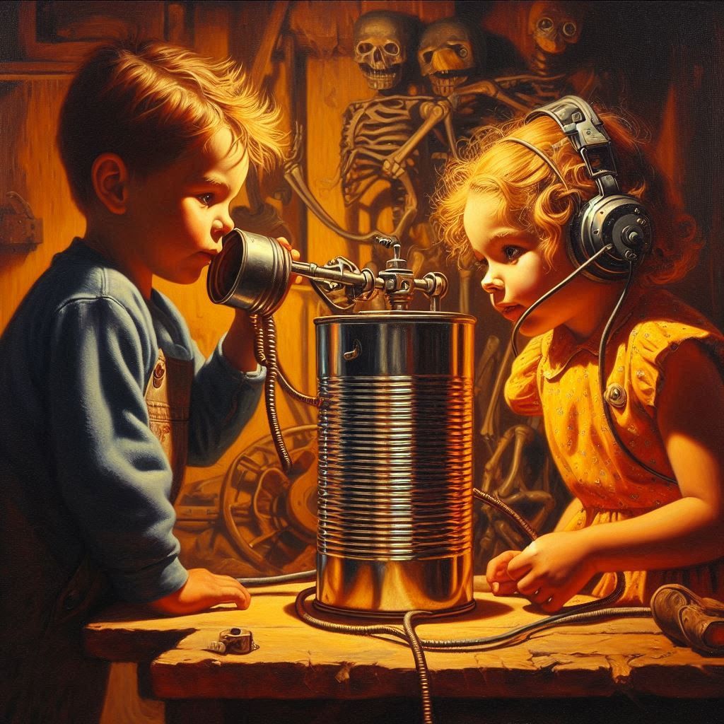 tin can and string telephone