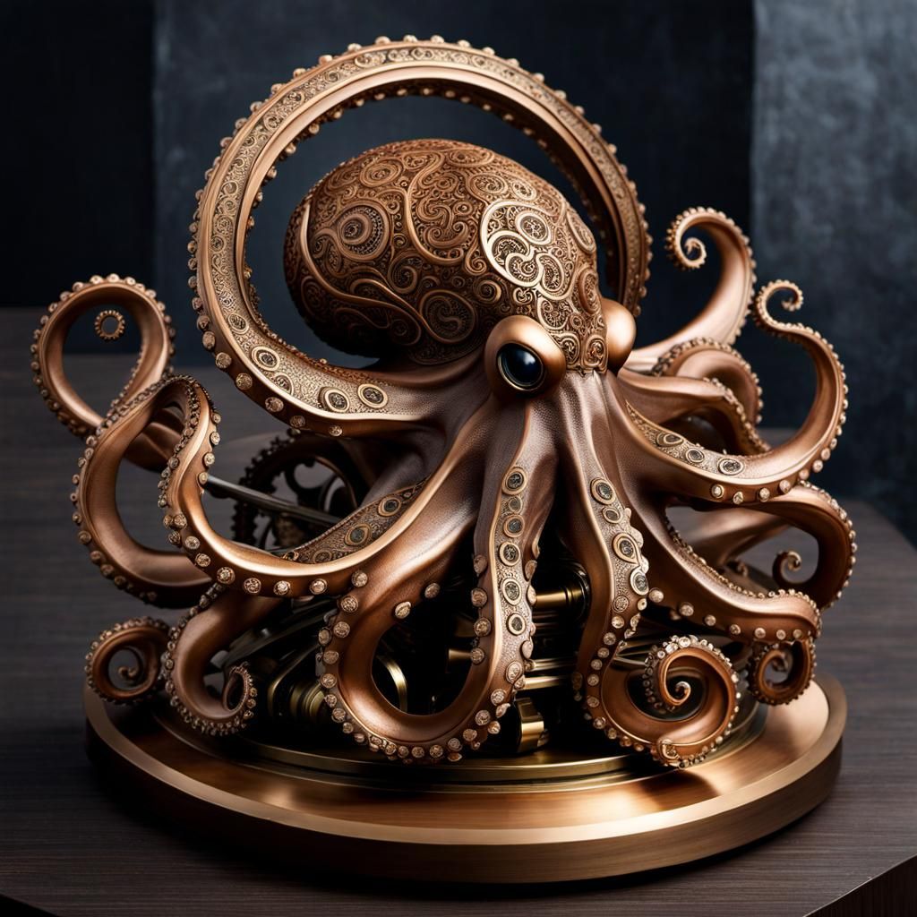 Bronze Octopus  by @Drubibu