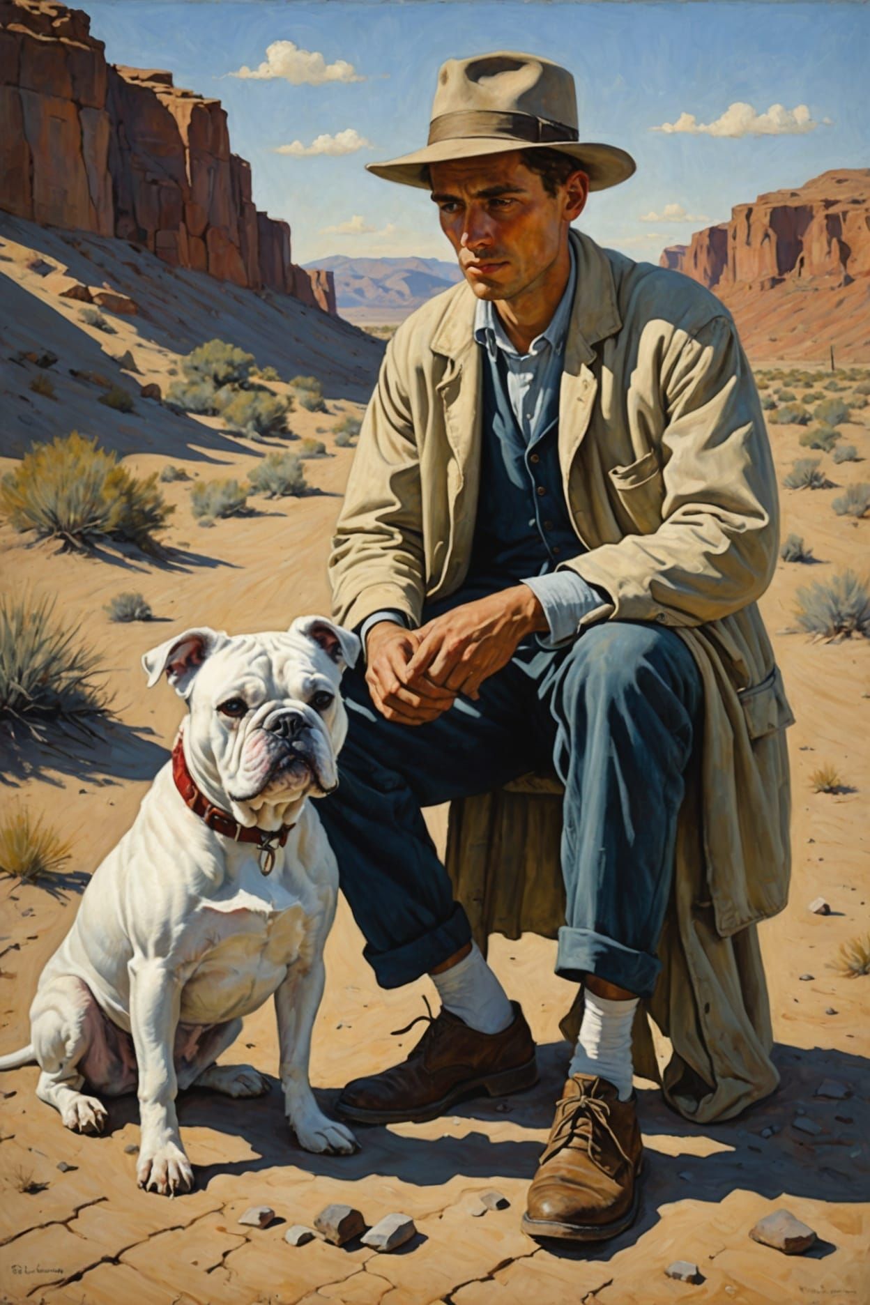 A Man and His Dog