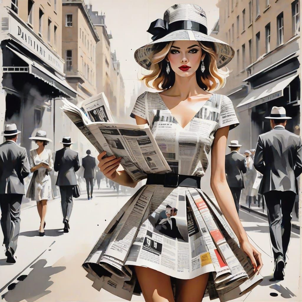 Newspaper fashion