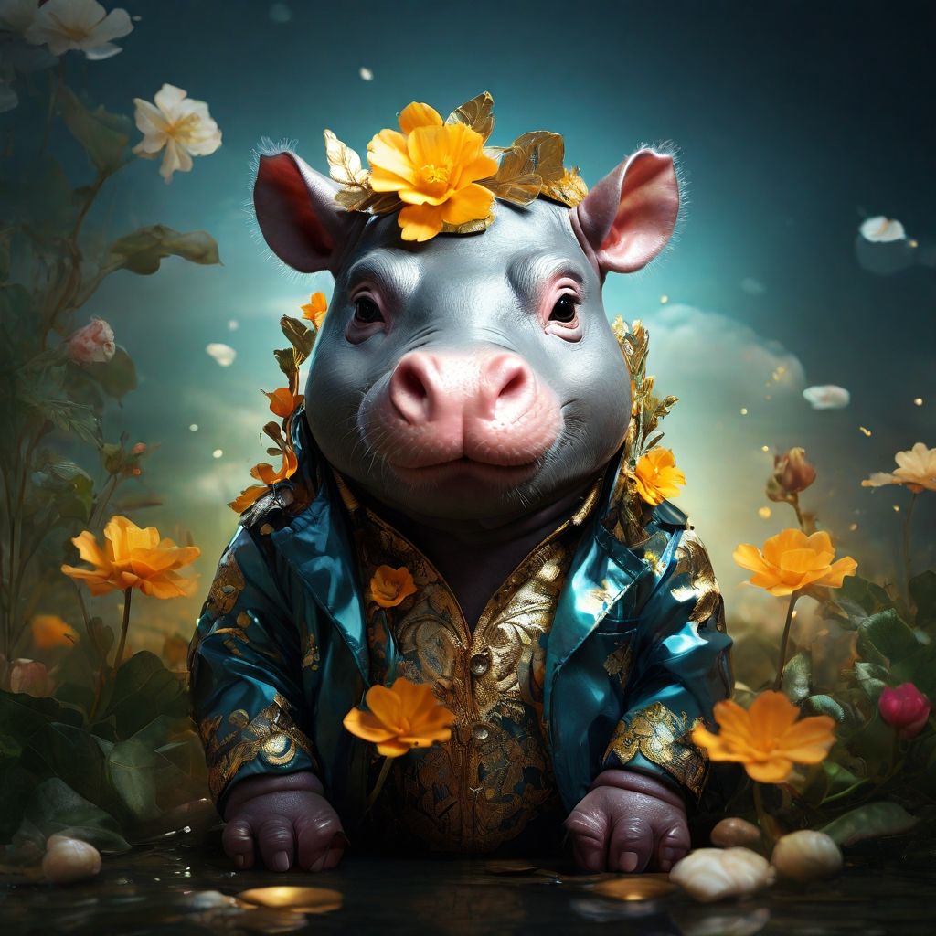 Flowerdream Hippopotamus Calf