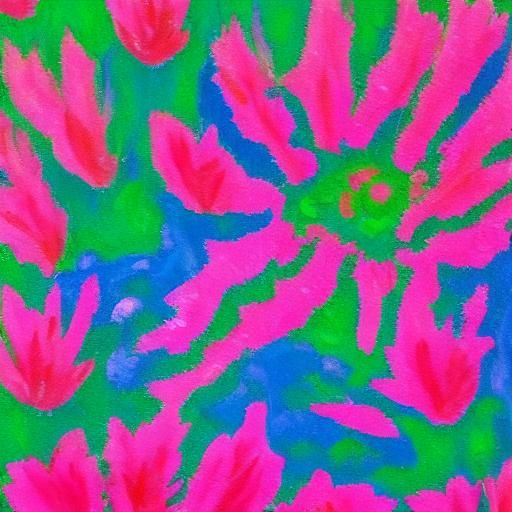 Fluorescent hedgehog on strawberry field 
Fluorescent colors...
