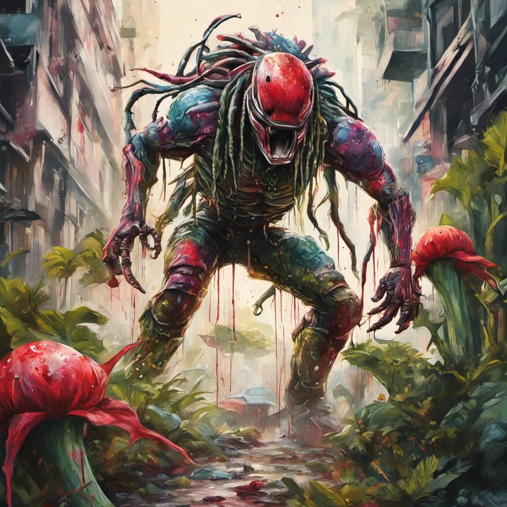 The Predator plant battle  by @undefined