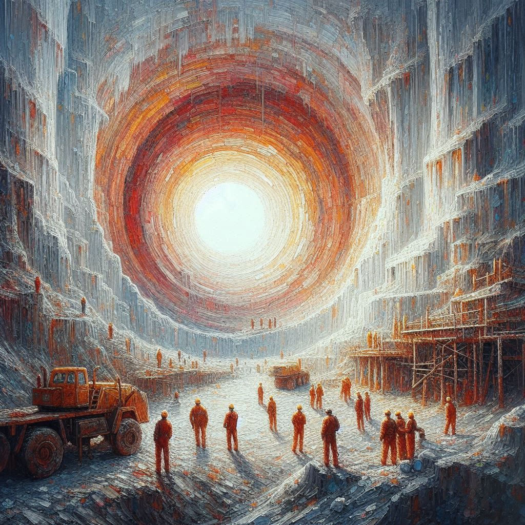 During tunnel construction...