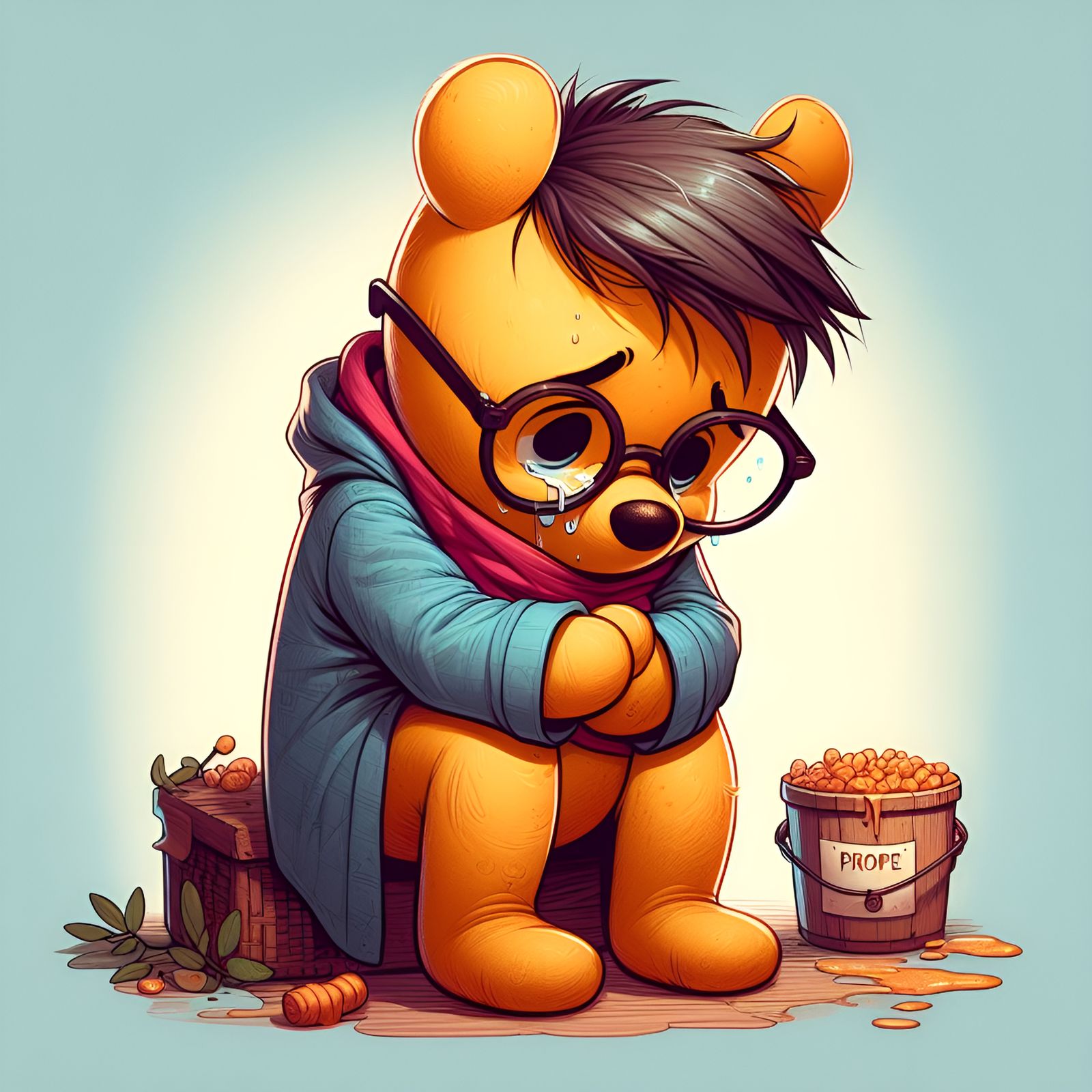 Rough day at bear school.