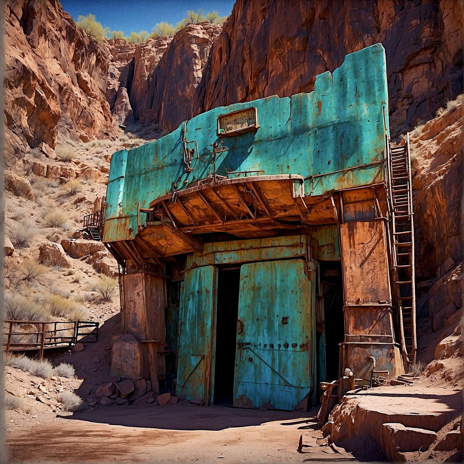 207 – ...and finally she could see the entrance to the abandoned mine, whose paint perfectly matched the name it had bee...