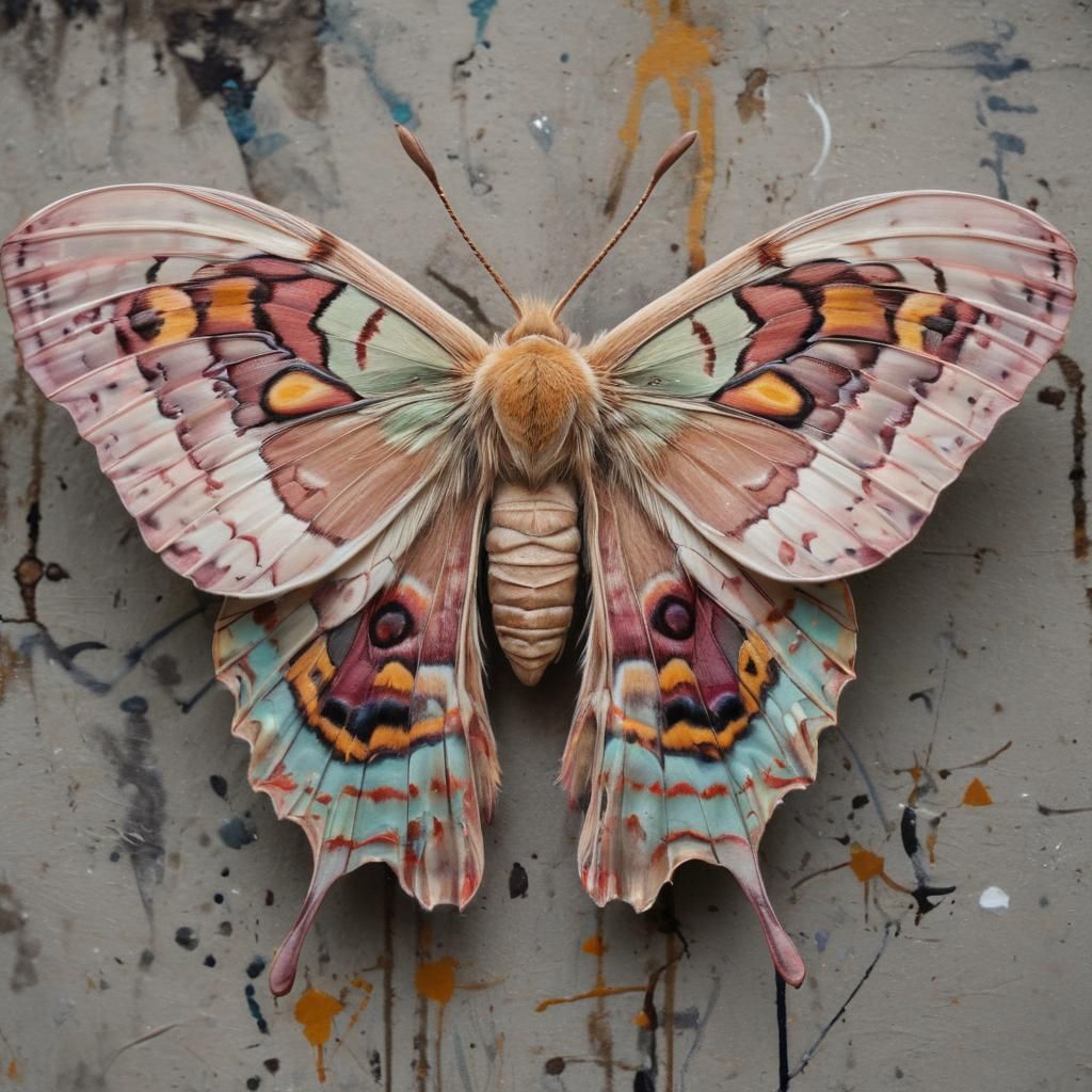 Not a Japanese Silk Moth (Antheraea yamamai).