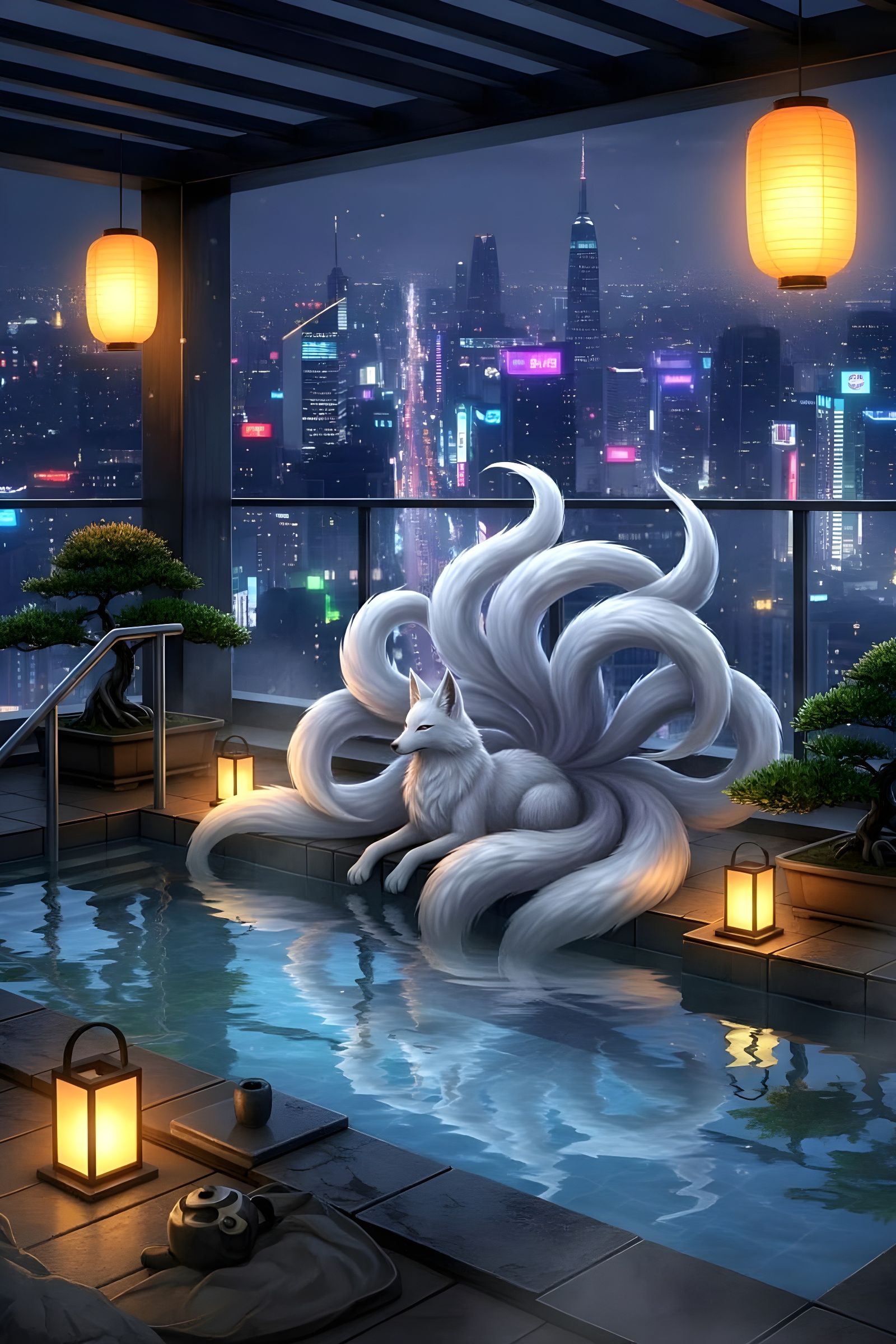 Nine Tailed Kitsune - Spa Night
