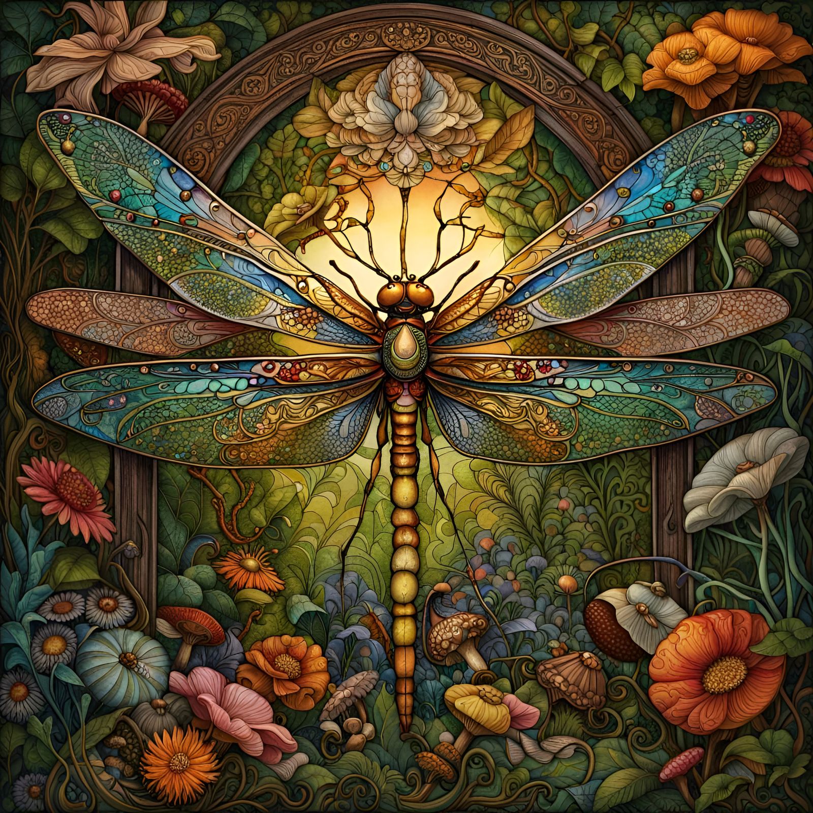 Whimsical Dragonfly   by @Space