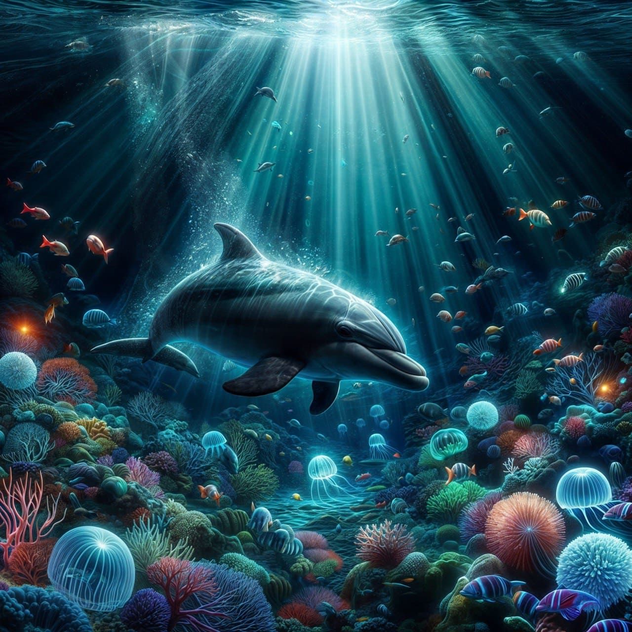 Dolphin underwater