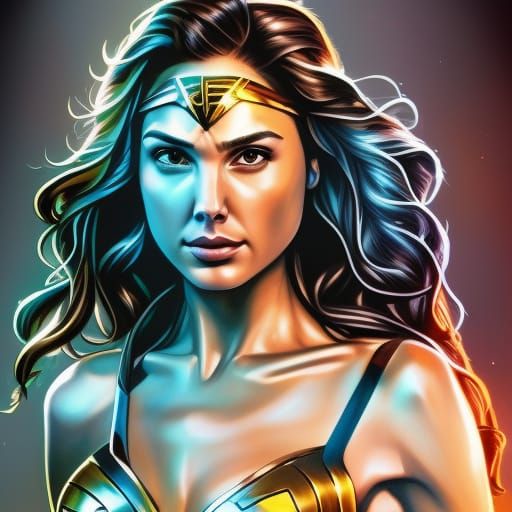 Gal Gadot head and shoulders portrait, 8k resolution concept art ...