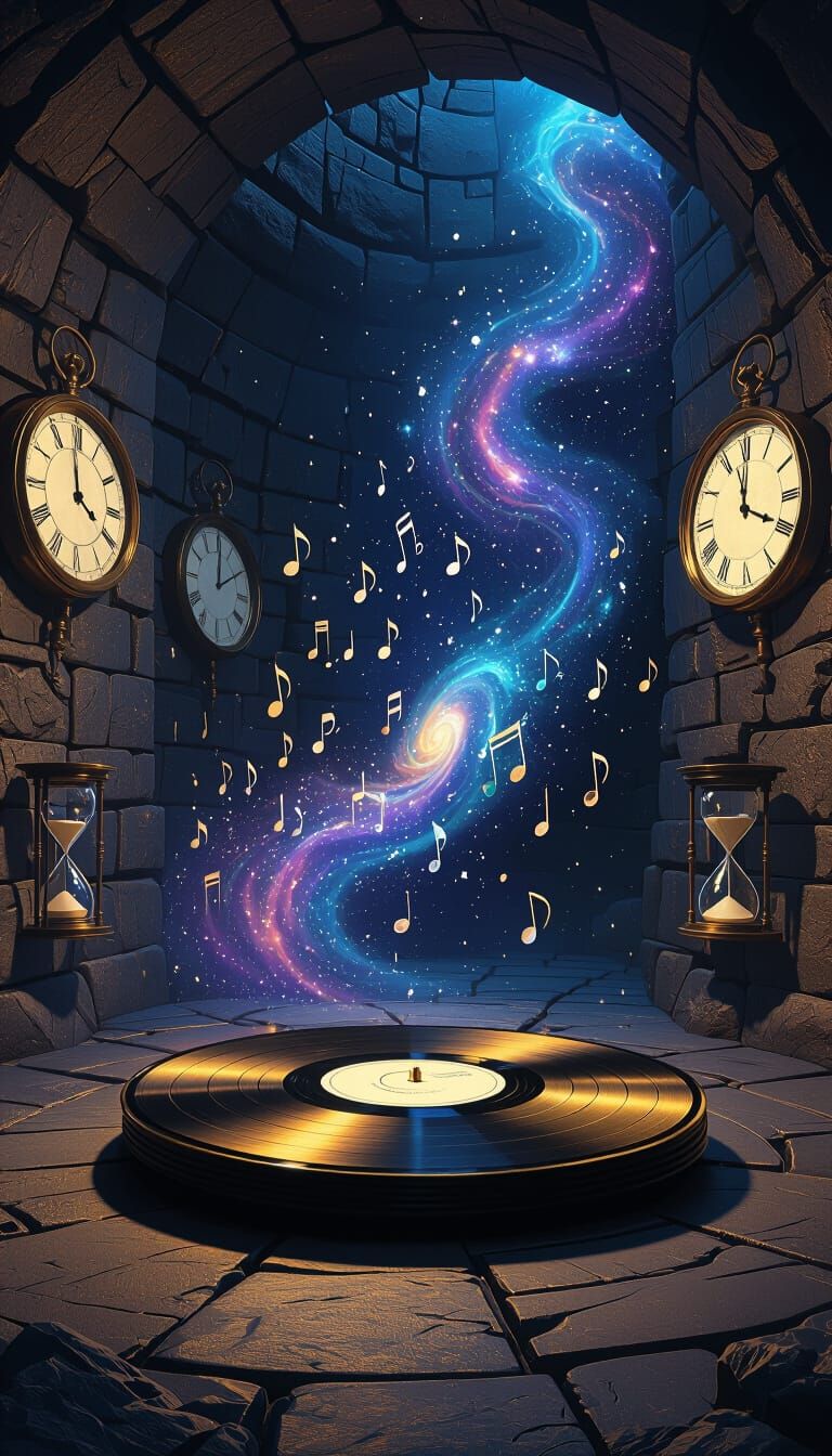 Gold records spinning in the vault of time
Every note we play echoes the climb
To create or decline
To rise or fall
Gold...