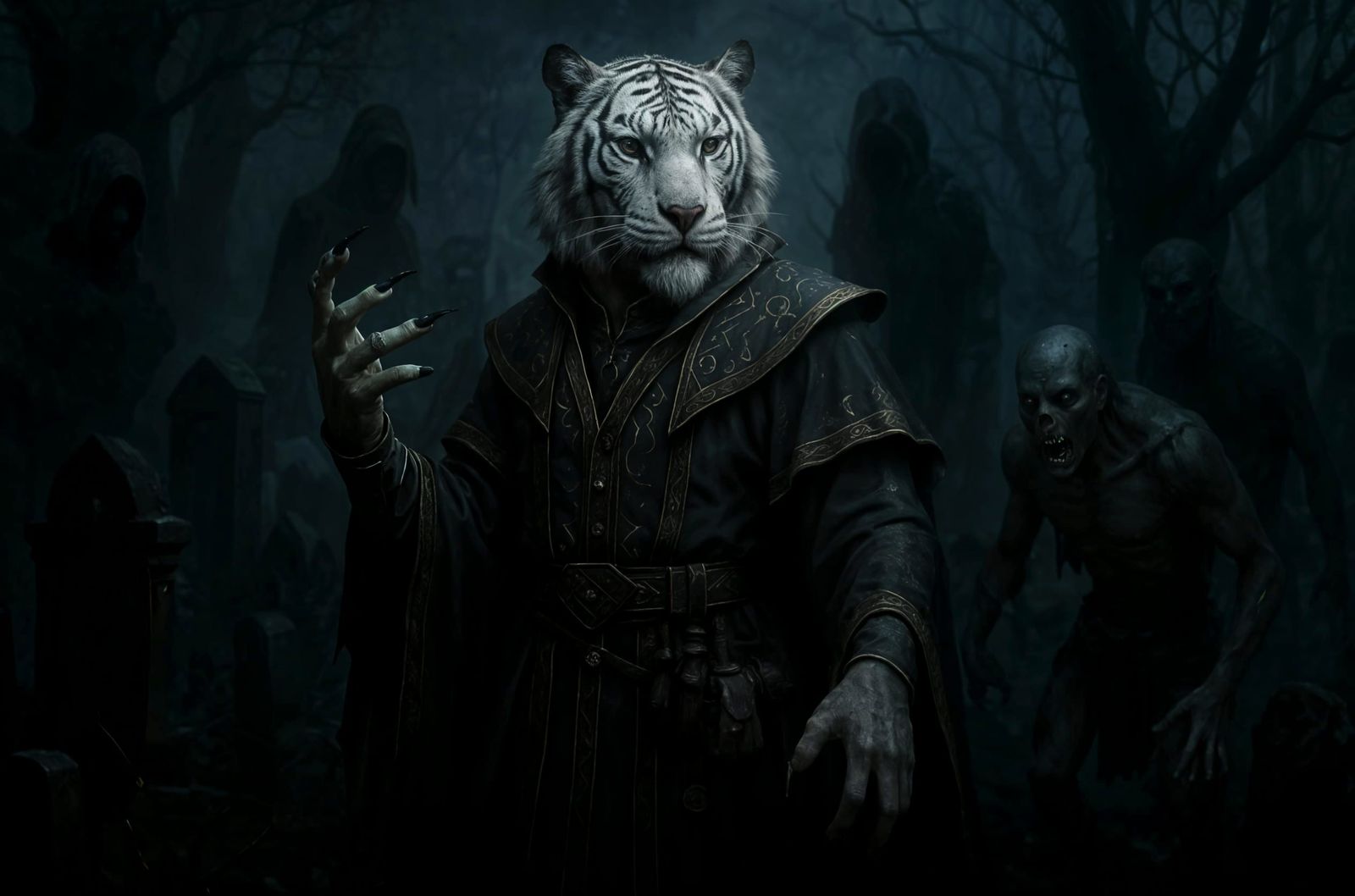 Rakshasa in Haunted Graveyard