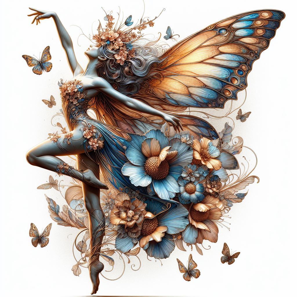 D3 Blue and Orange Fairy