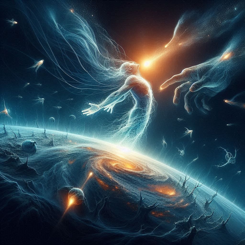 the depth of human connection,  breathes the first ray, we are connected to nature in sleep