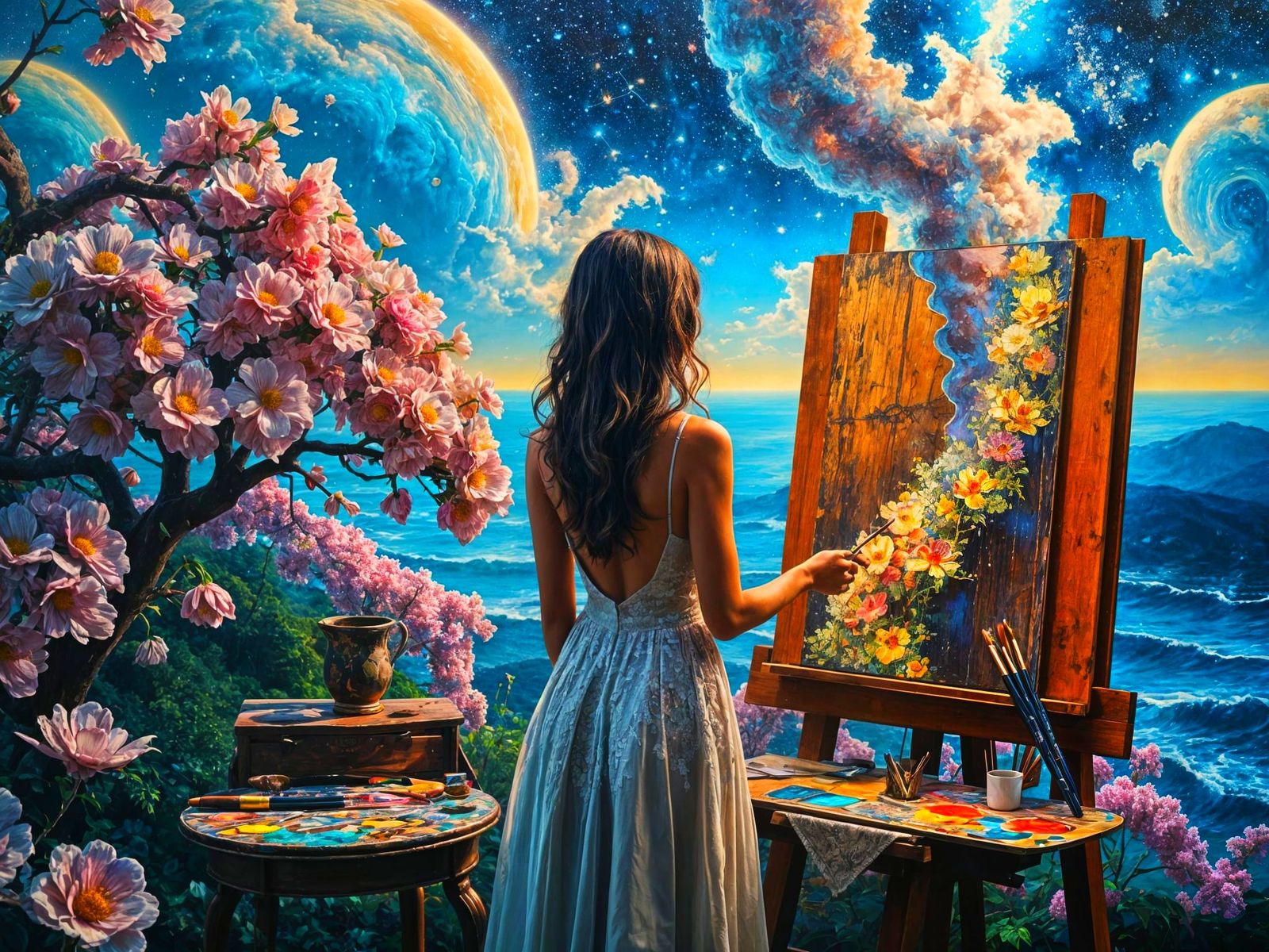 Flowers of the Galaxy  by @nafri