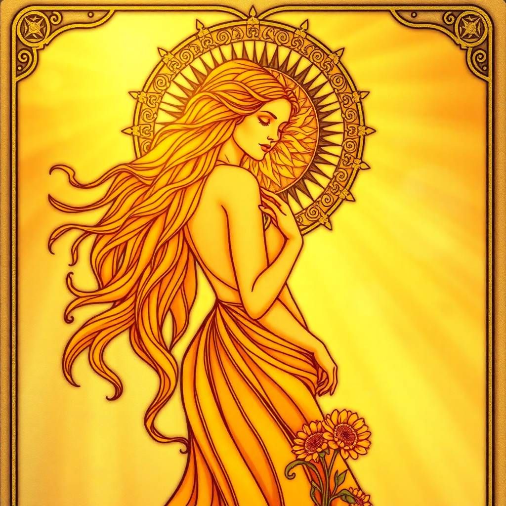 Art nouveau portrait