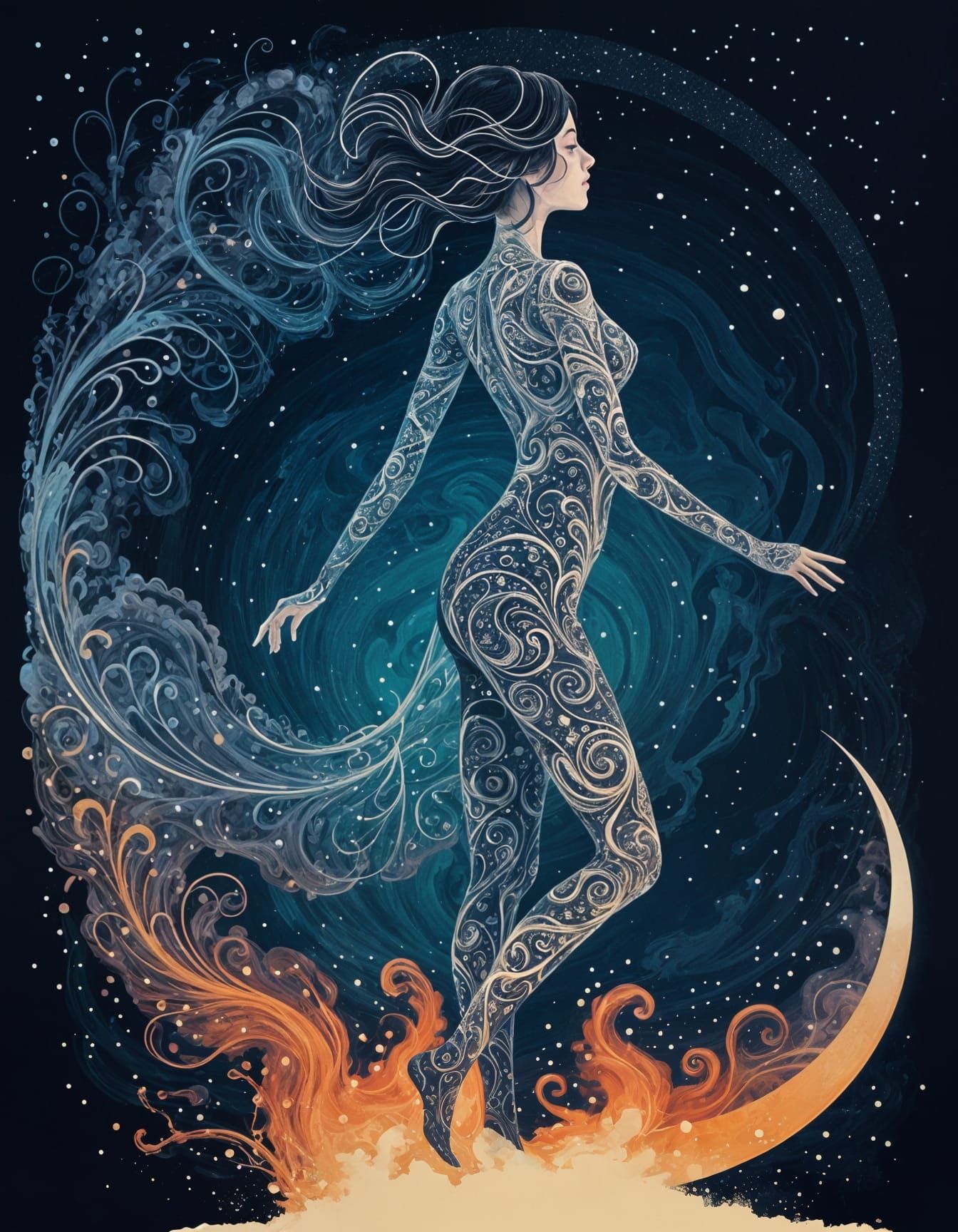 Exoskeleton Composed of Swirling Energy