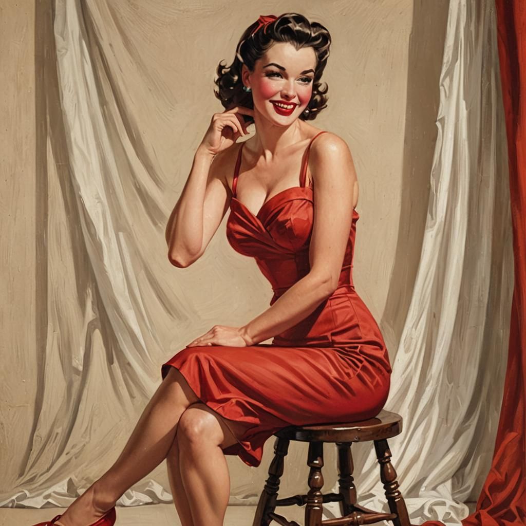 Posing for the artist