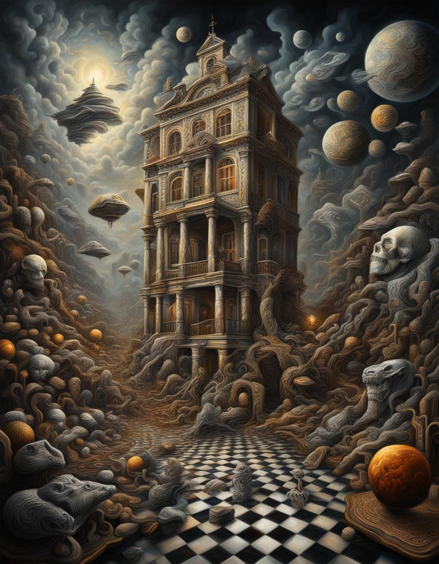 Surrealist painting the illusion of power and the reality of...