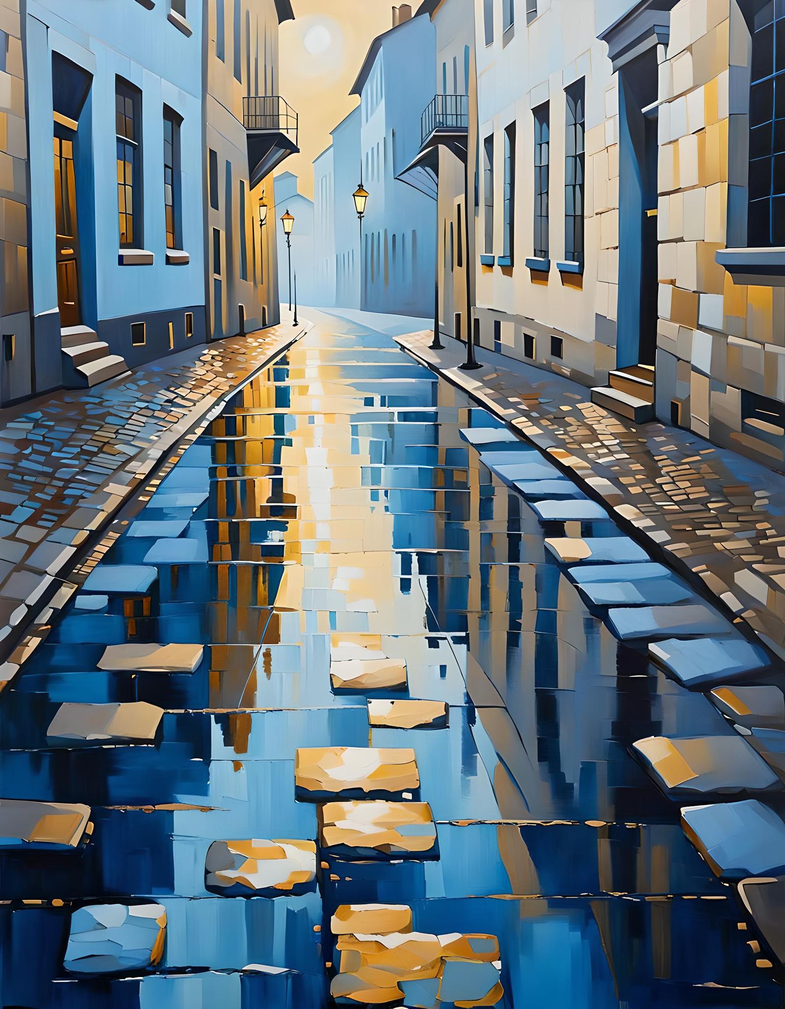 a cobblestone street