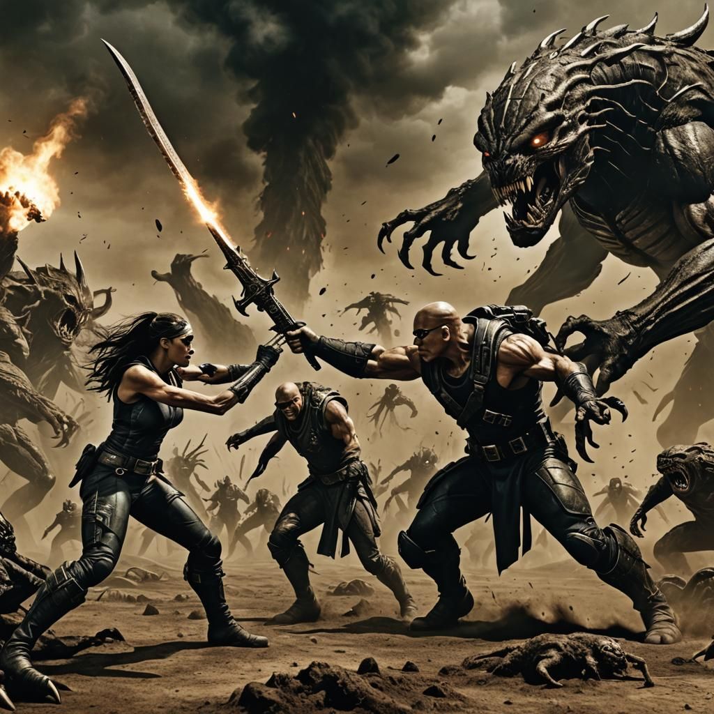 Riddick dark athena killing mole monster
