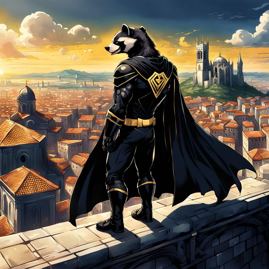 “Anthropomorphic superhero honey-badger” anthropomorphic Ama...