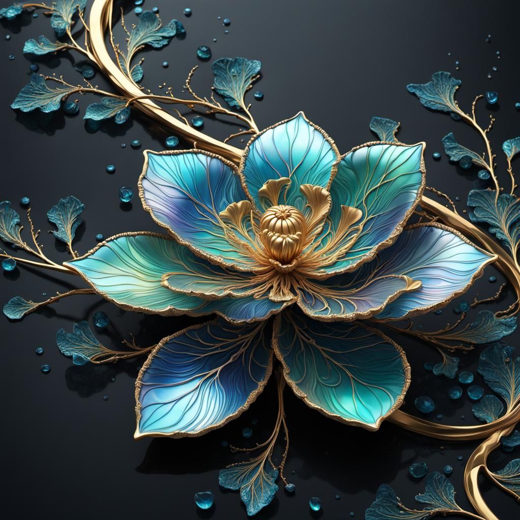 kintsugi flower  by @Gonnutzie