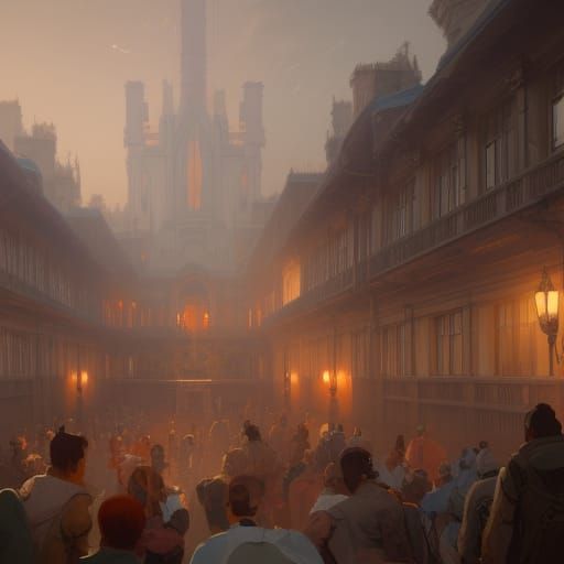 Hyperdetailed Boarding School Concept Art in Unreal Engine 5