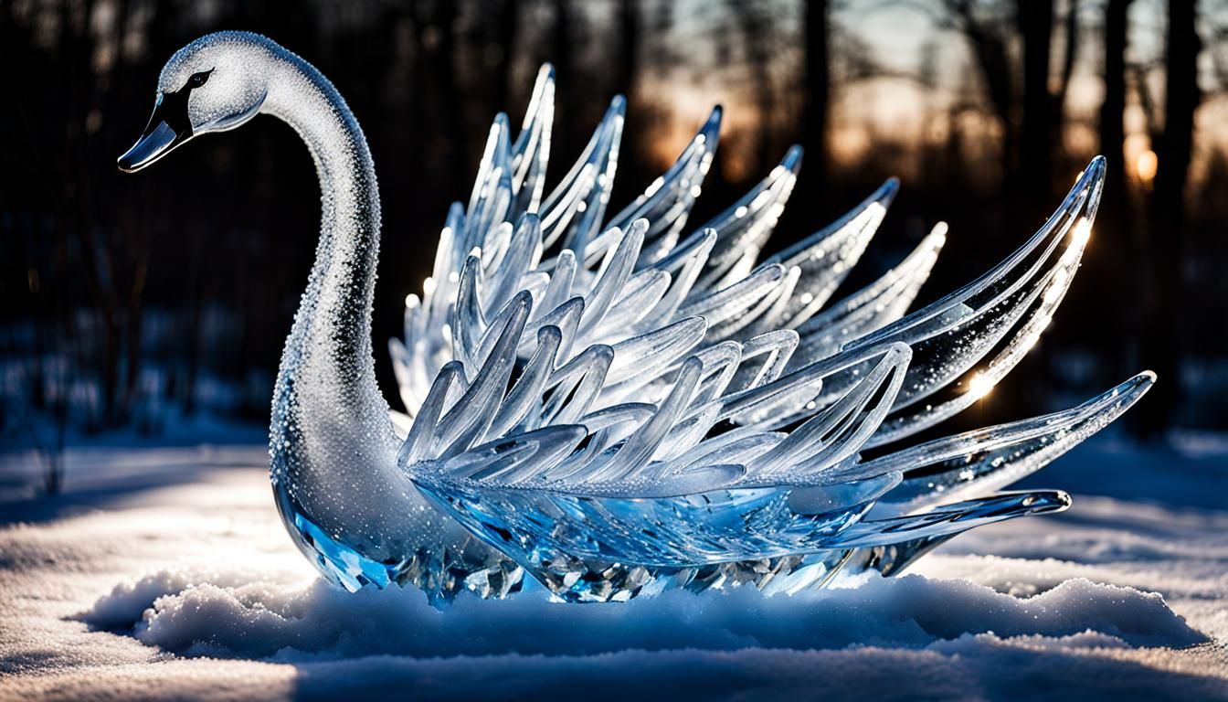 Ice swan  by @MacMikkola