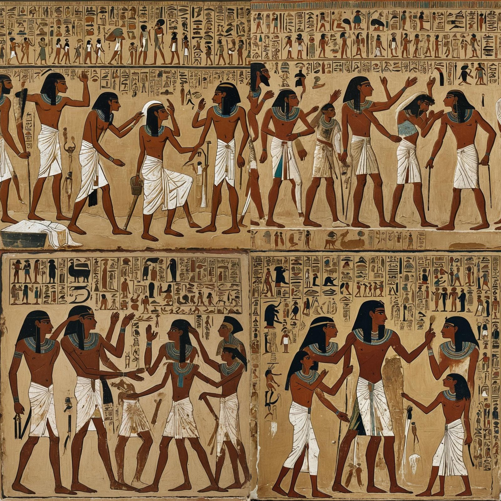 An evocative scene set in the days of ancient Egypt, in whic...
