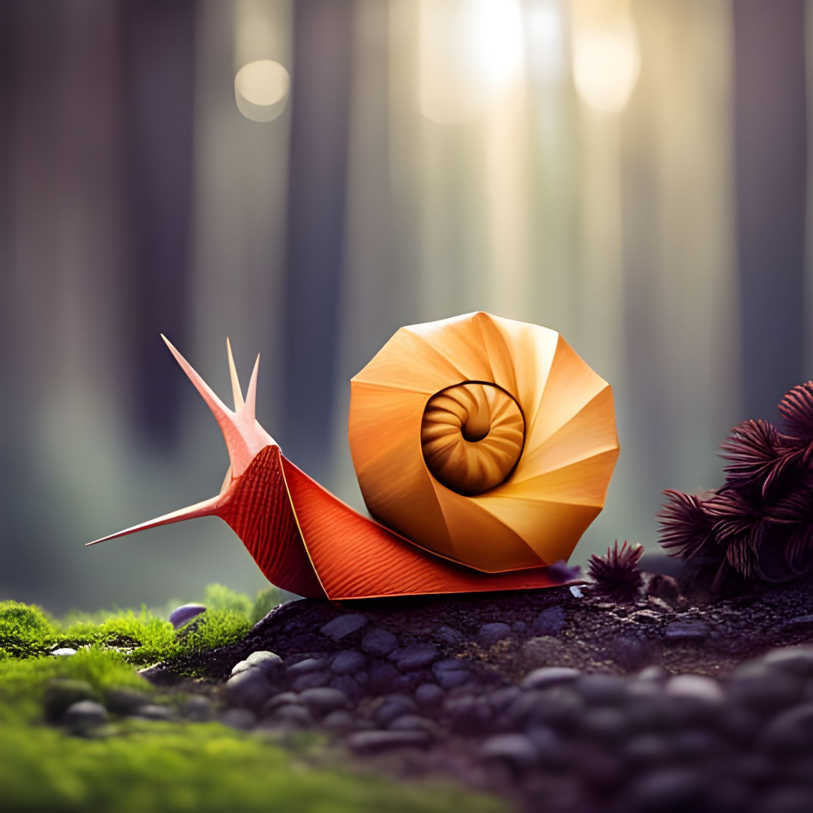 the snail waiting for too long