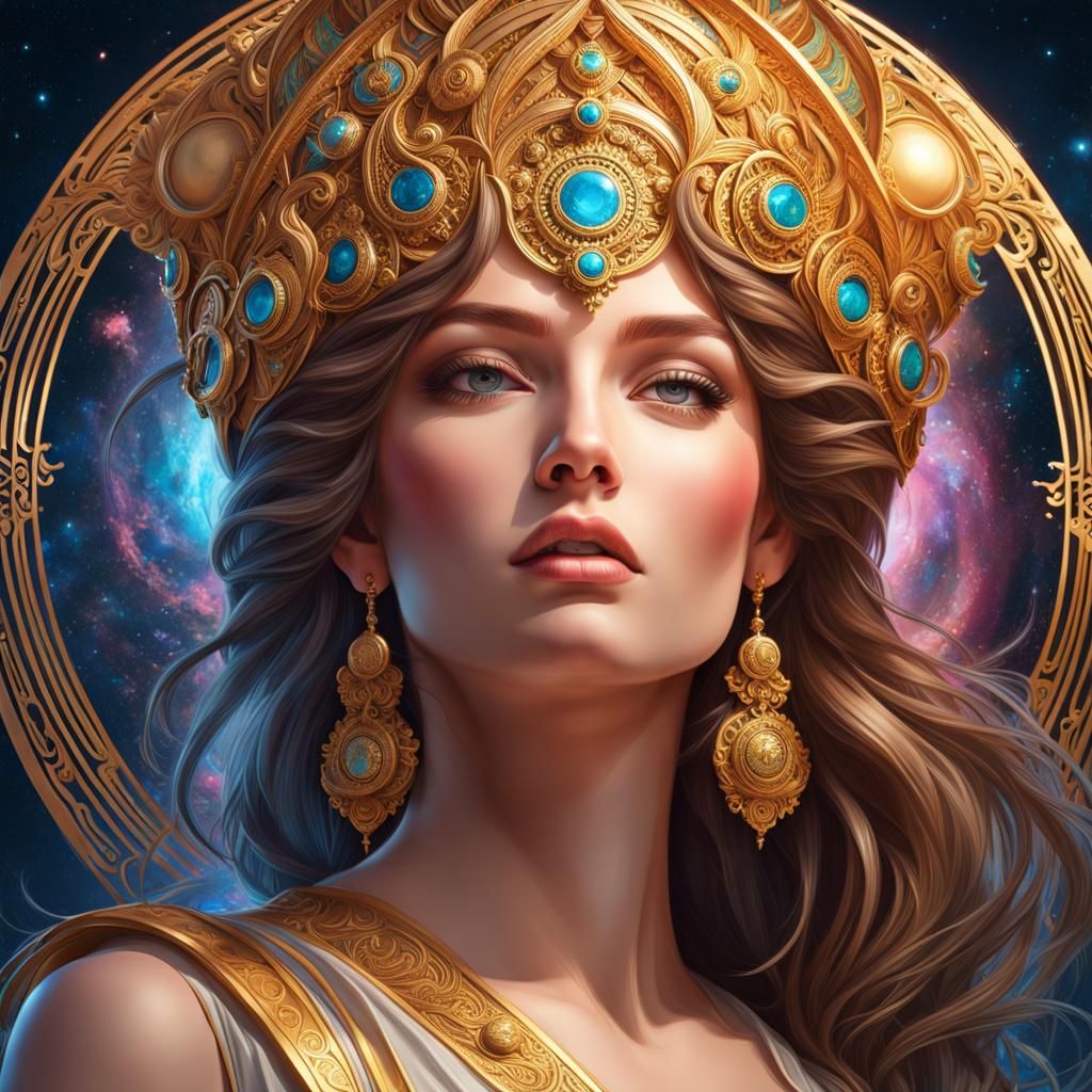 Cosmic Goddess - AI Generated Artwork - NightCafe Creator