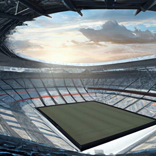 Futuristic Stadium Photorealistic