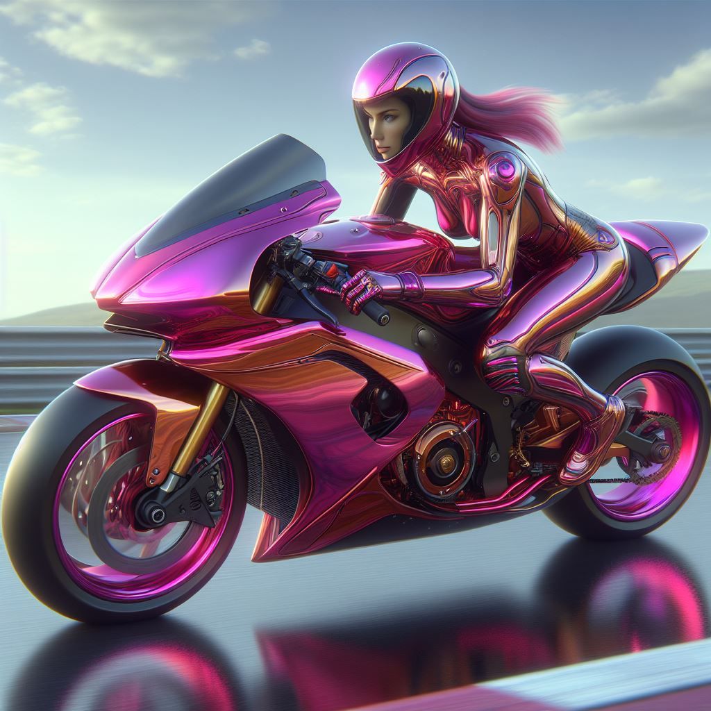 Female Motorcycle Racer