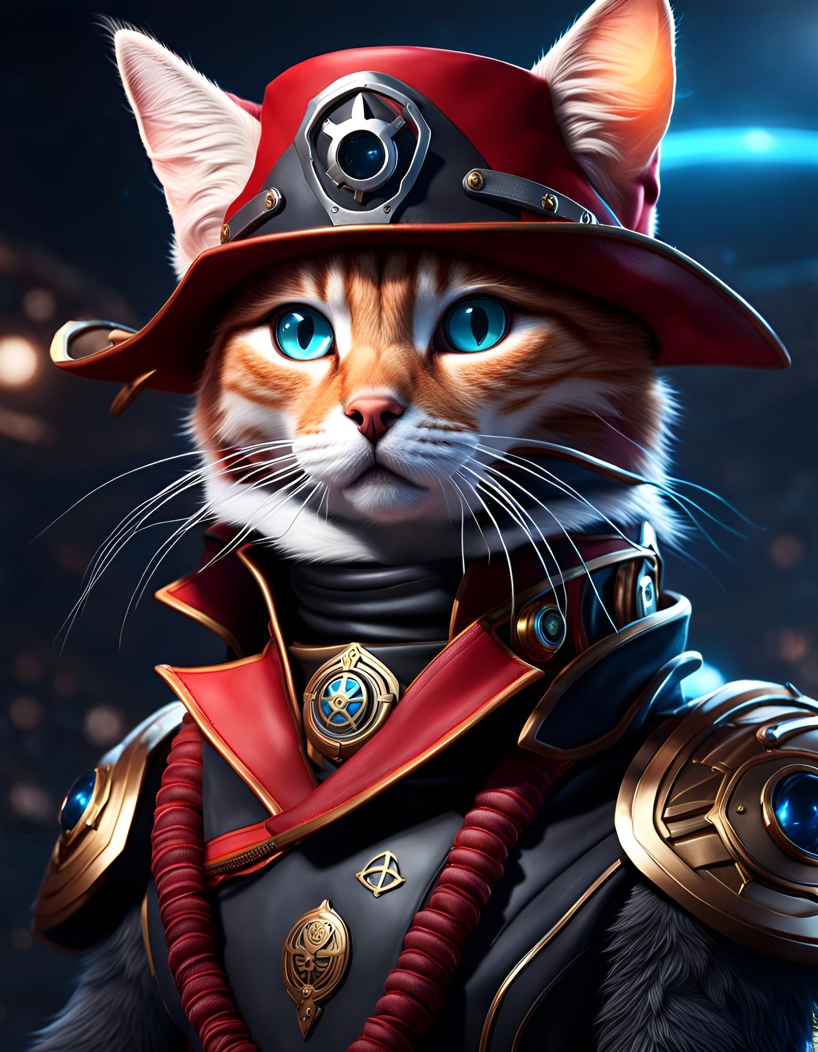 Major Whiskers AI Generated Artwork NightCafe Creator