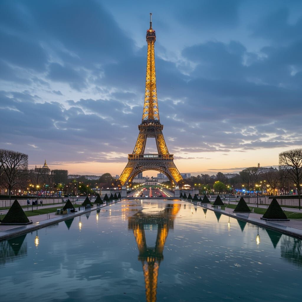 Magical French Landscape with Lakes and Rain