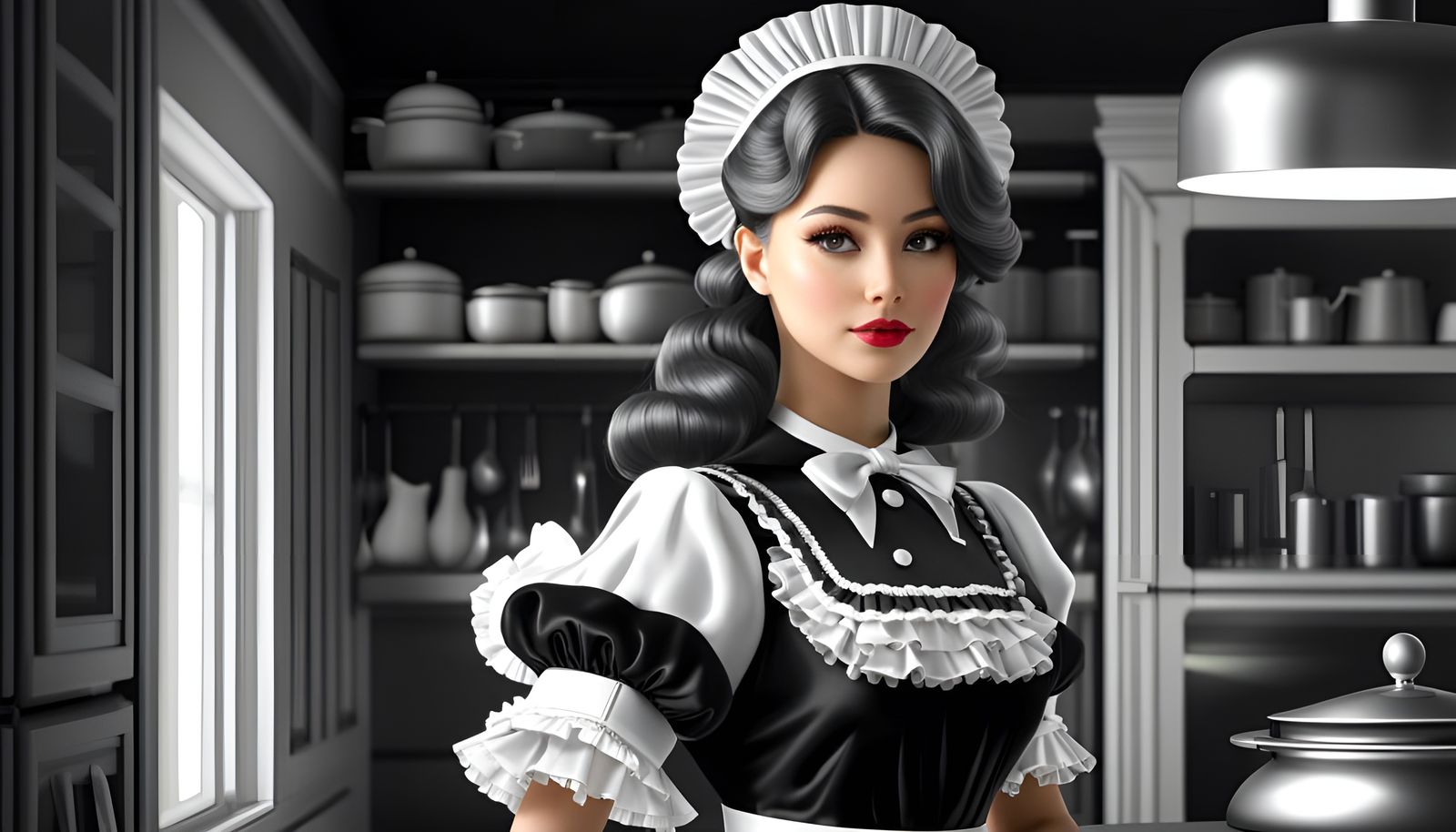 Beautiful Maid - AI Generated Artwork - NightCafe Creator